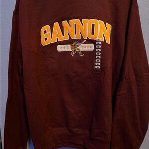 Champion Maroon Sweatshirt with Gold and White Lettering